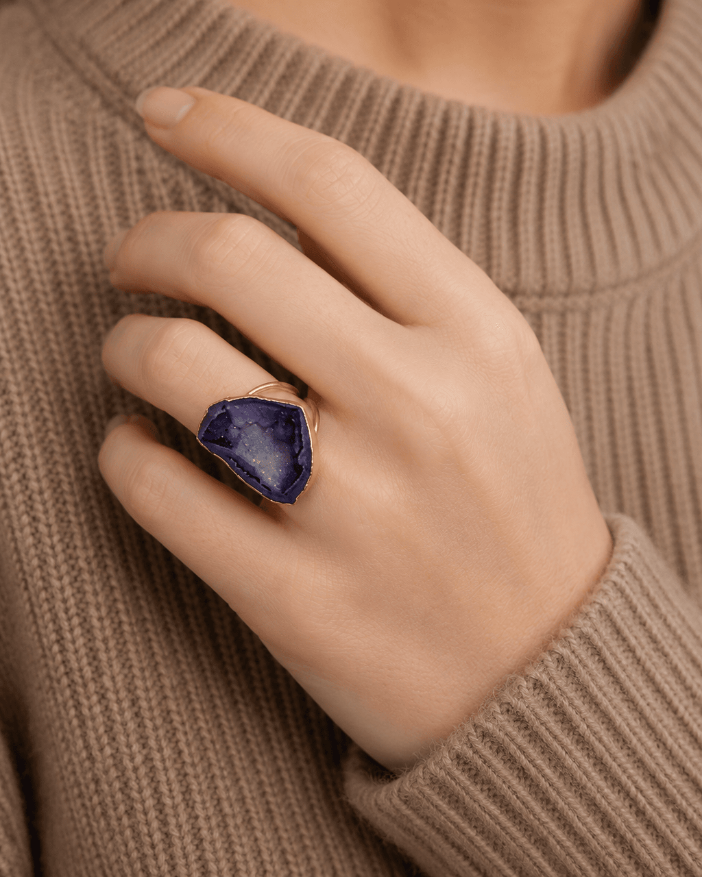 Raw Amber Ring