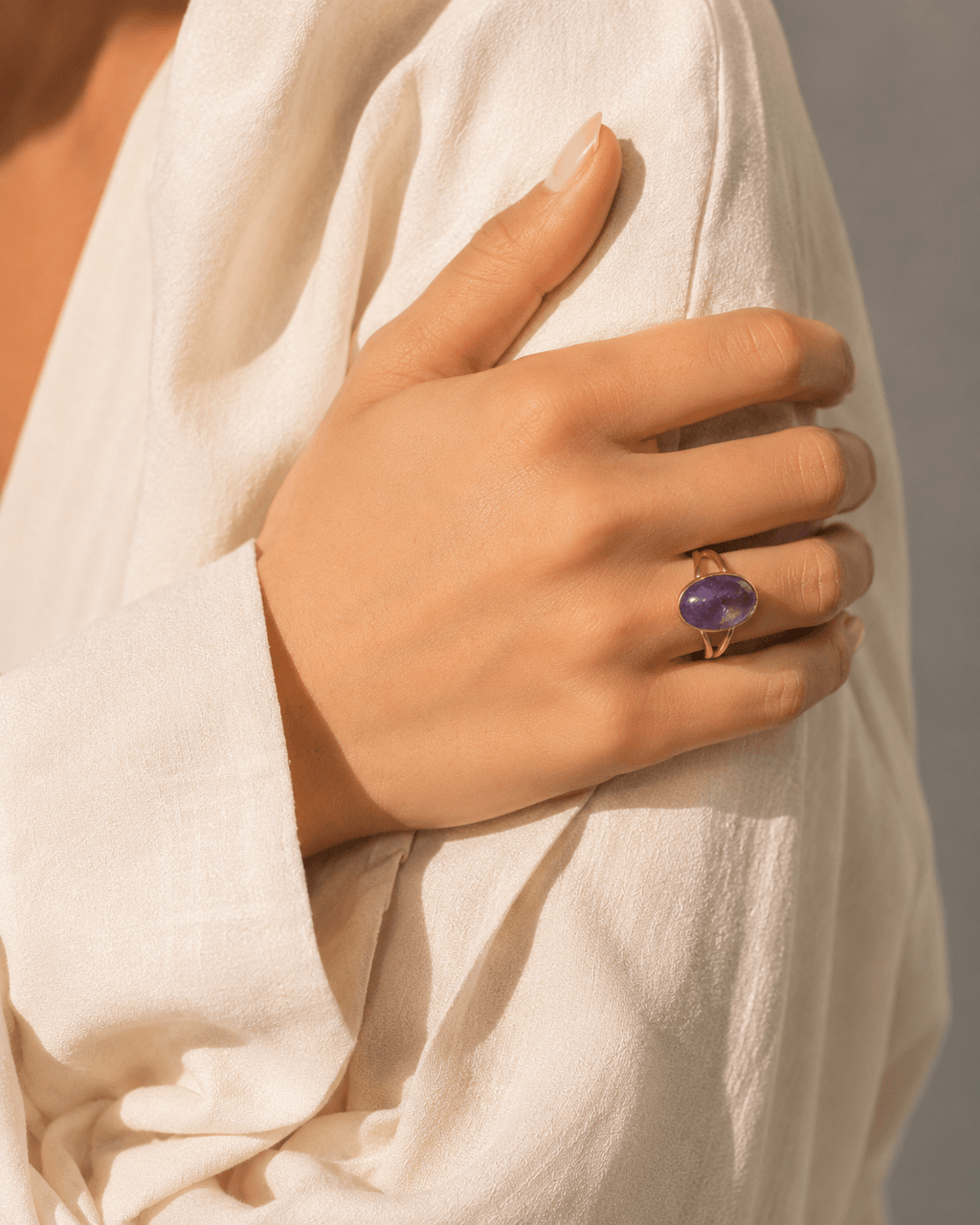 Raw Amber Ring