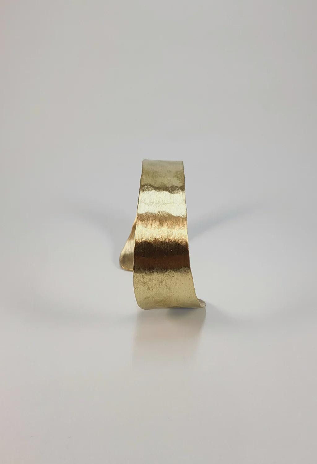 Hammered Gold Plated Copper Cuff