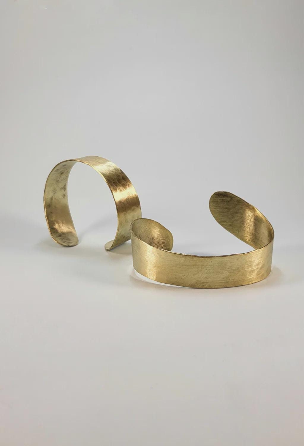 Hammered Gold Plated Copper Cuff