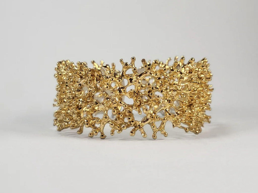 Organic Gold Plated Brass Cuff