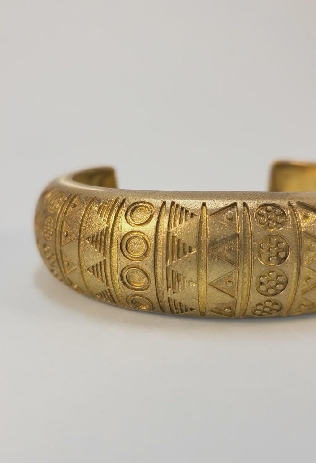 Hand-Engraved Copper Cuff Bracelet