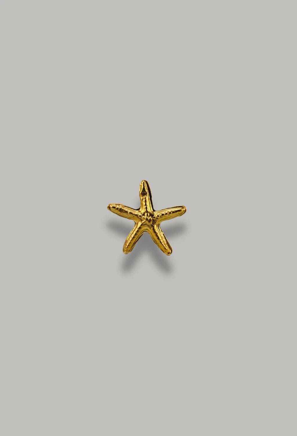 Gold Starfish Stud Earrings