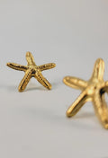 Gold Starfish Stud Earrings