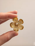 Gold Flower Stud Earrings