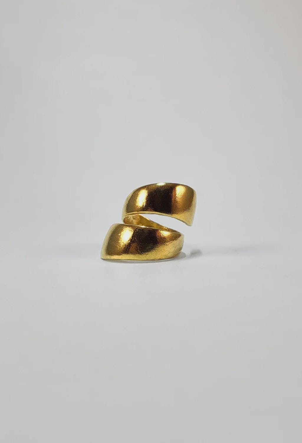 Gold Spiral Wrap Ring