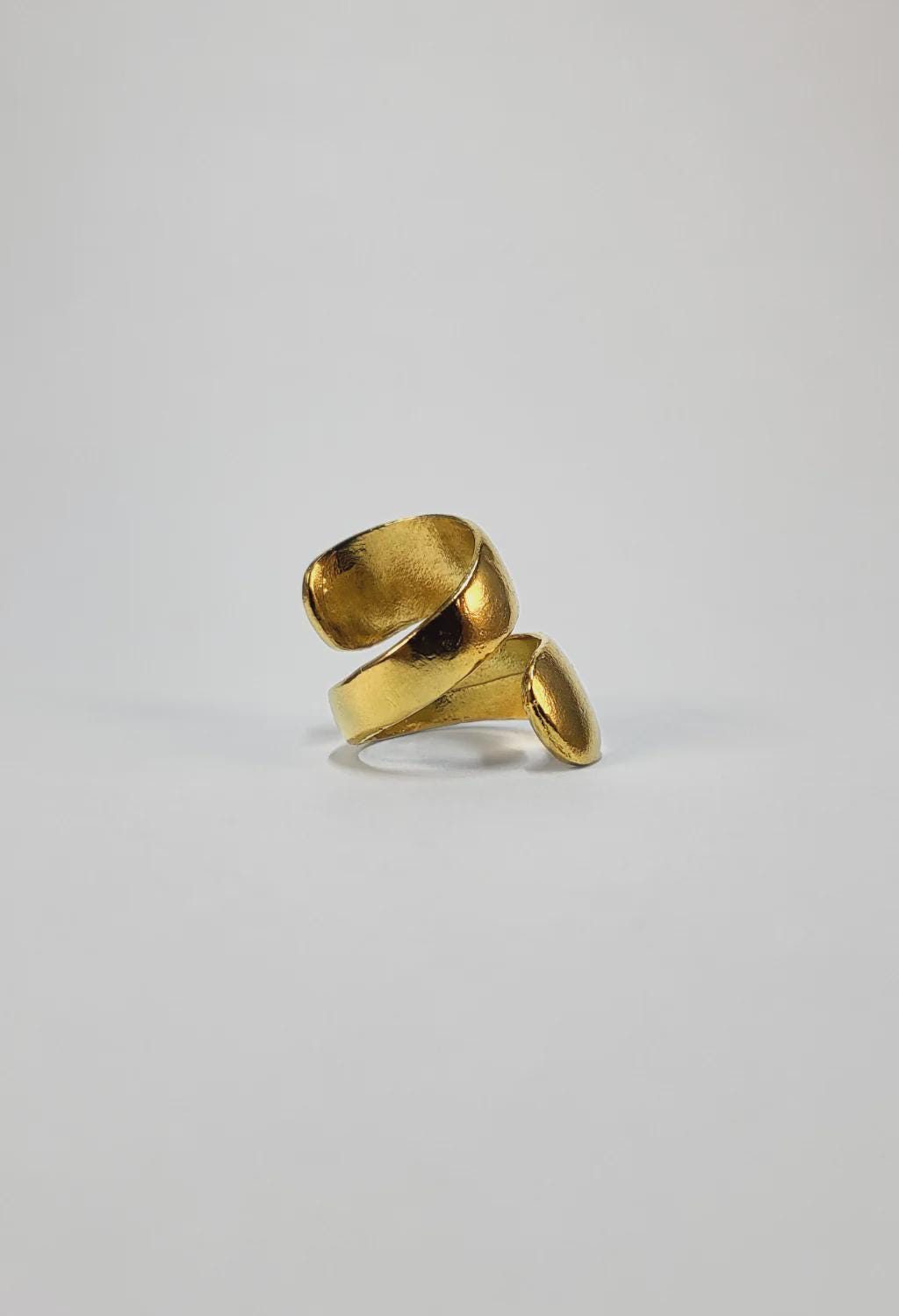 Gold Spiral Wrap Ring