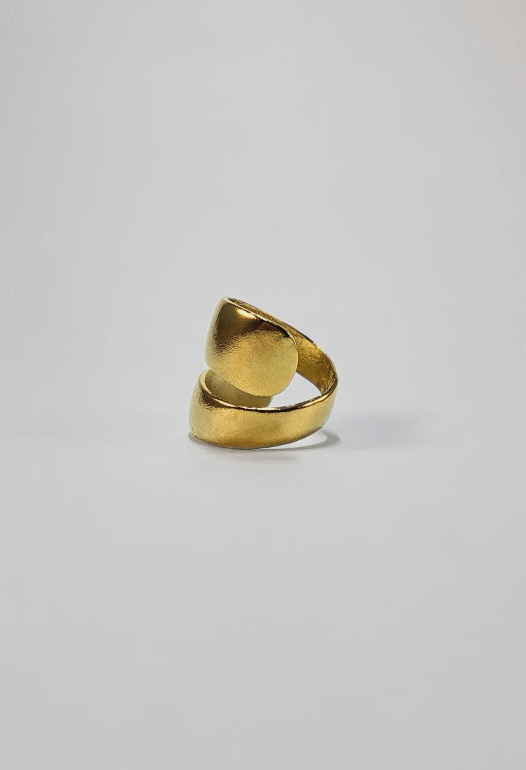 Gold Spiral Wrap Ring