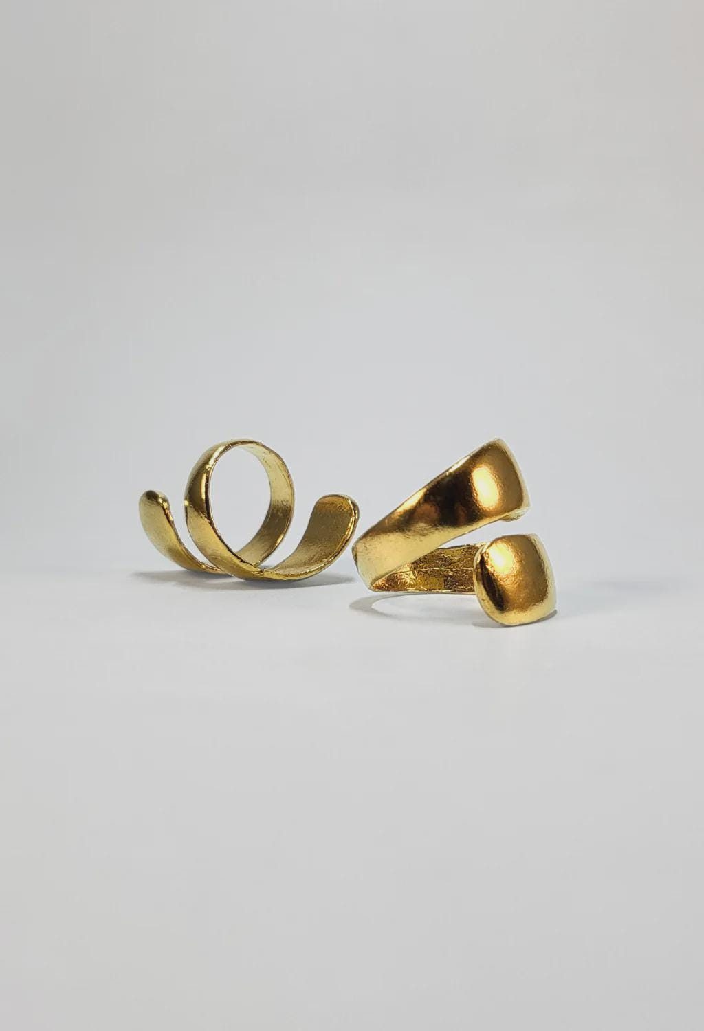 Gold Spiral Wrap Ring