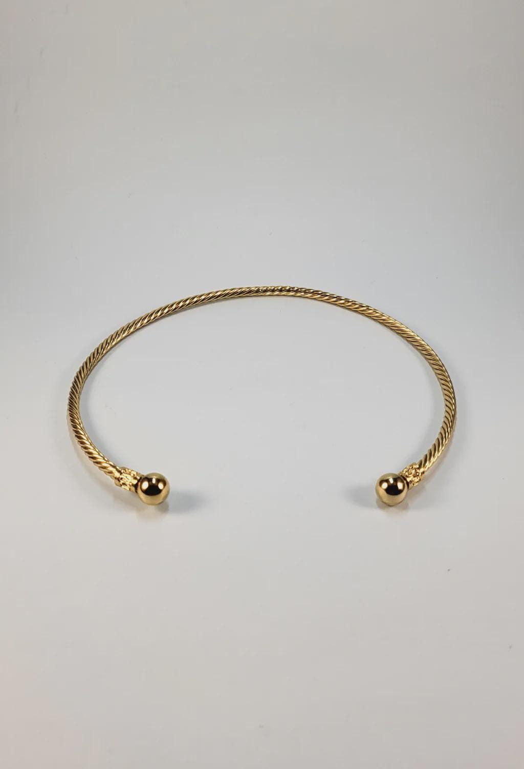 Twisted Cable Torque Necklace