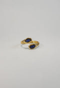 Navy Blue Zircon Wrap Ring
