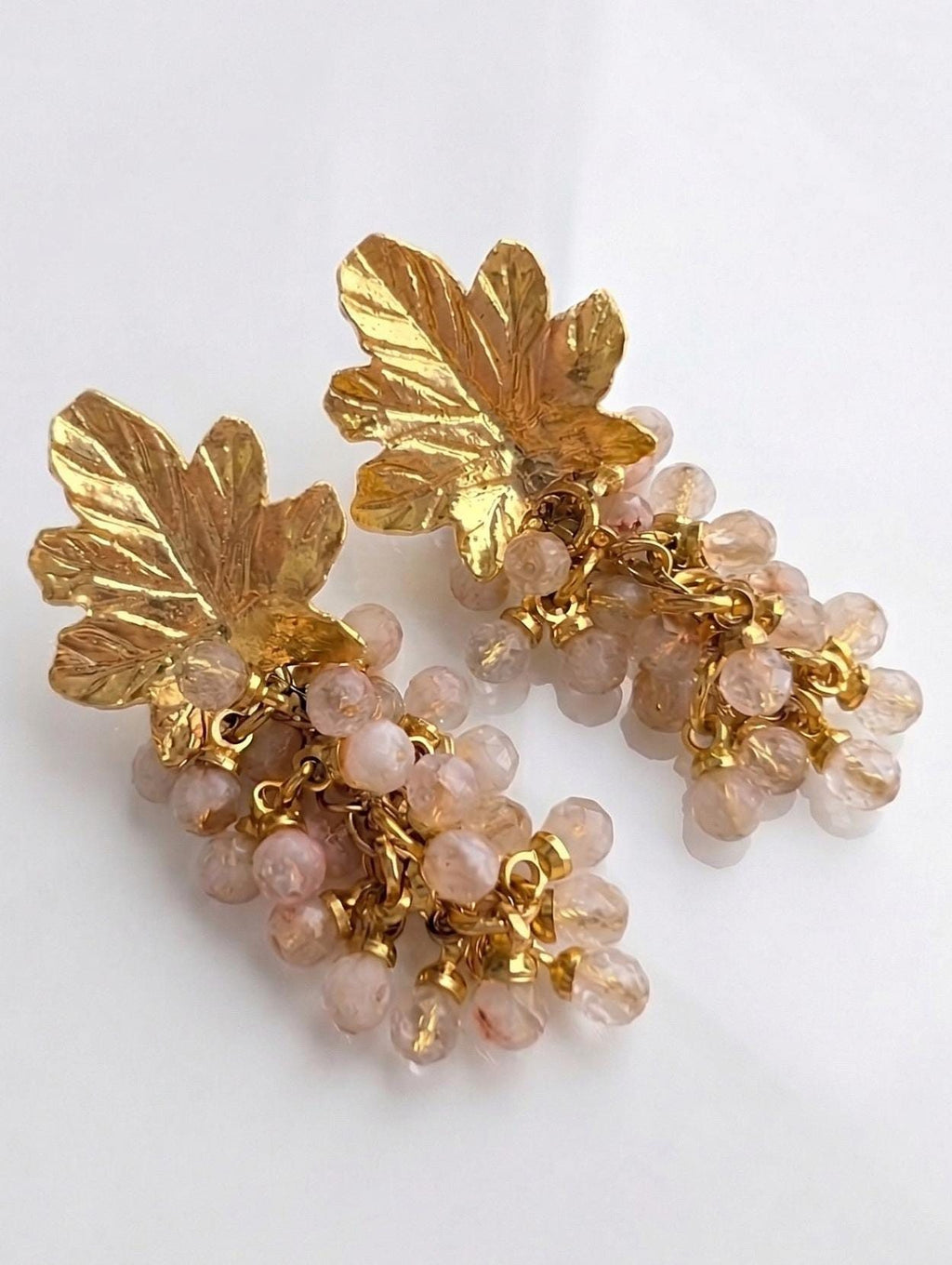 Grape Cluster Gemstone Earrings