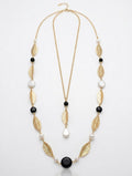 Hammered Gold Leaf Necklace