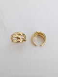 High-Polish Multi-Row Statement Ring