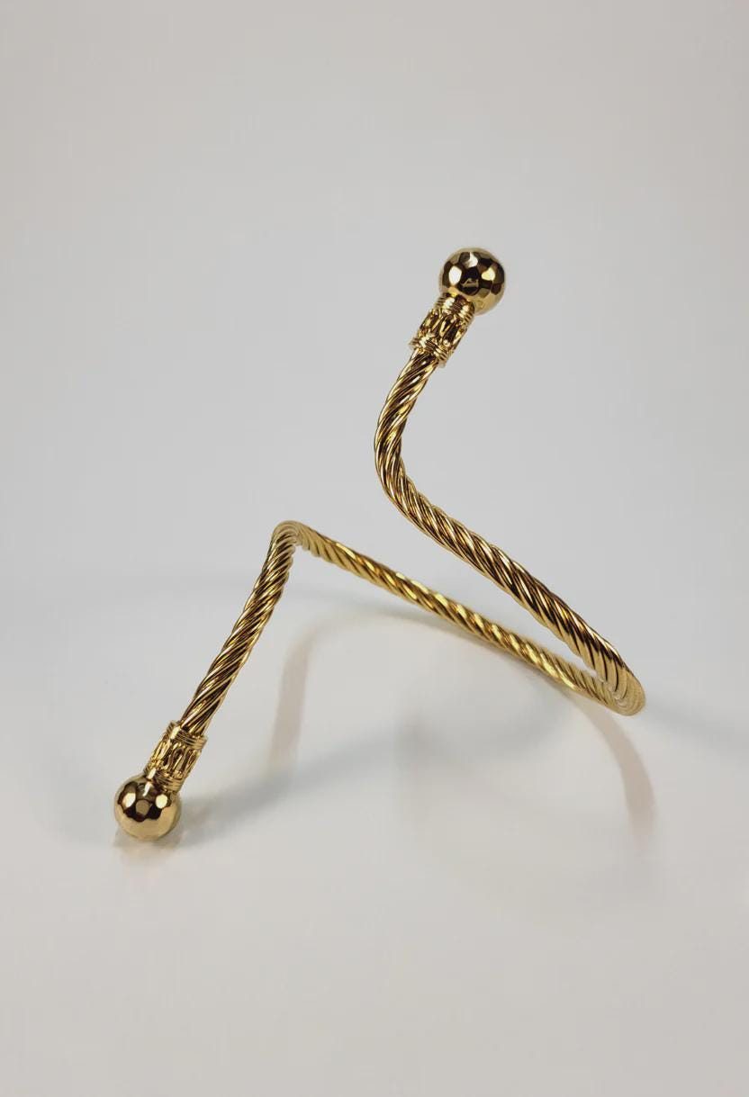 Stretch Gold Bangle Bracelet