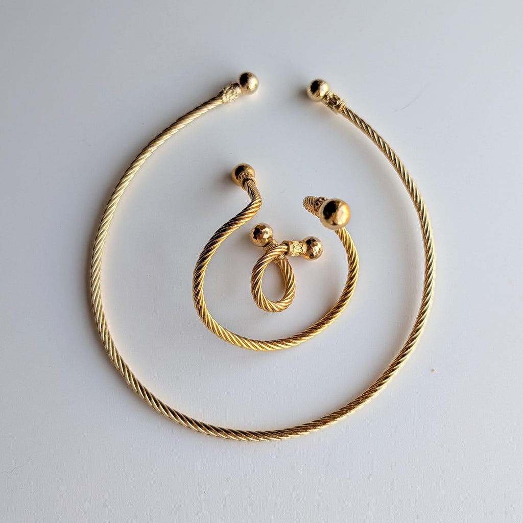 Twisted Cable Torque Necklace