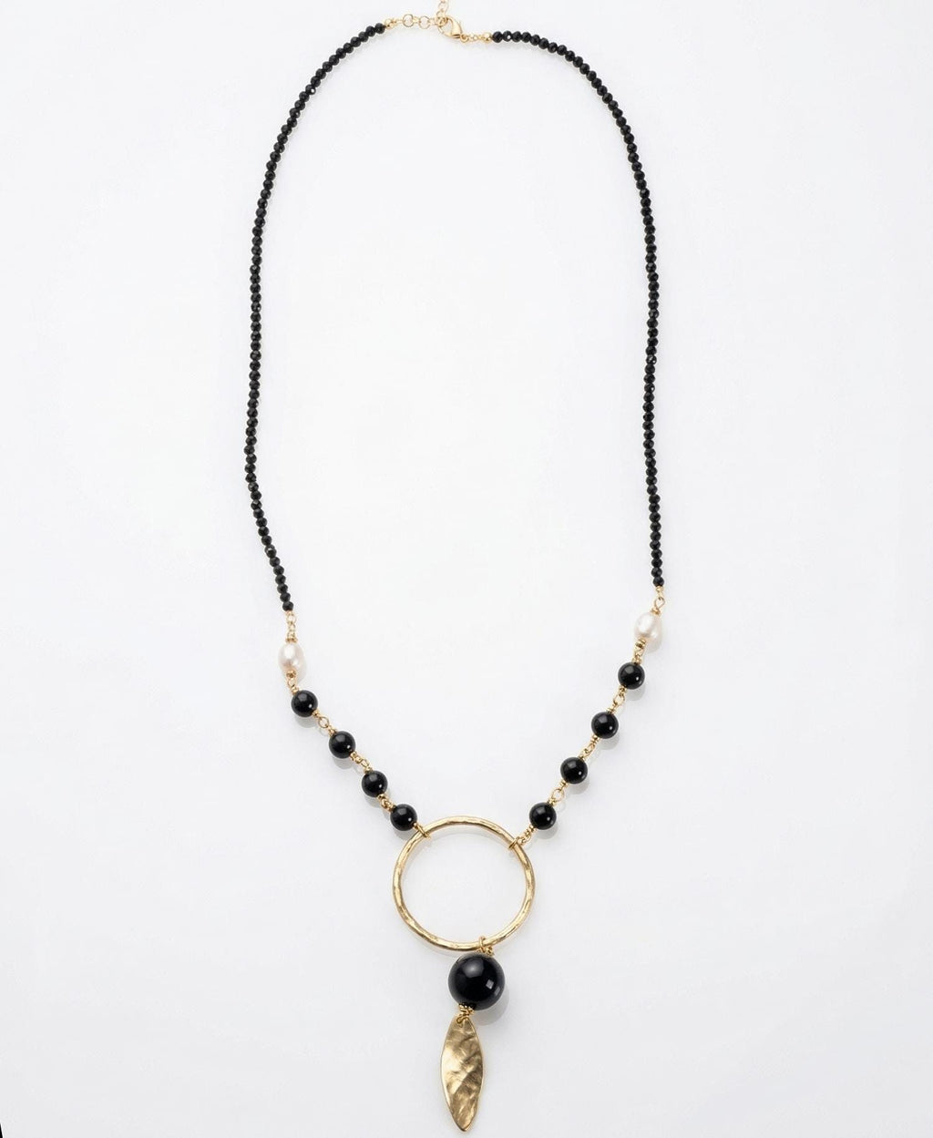 Boho Gold Ring Necklace