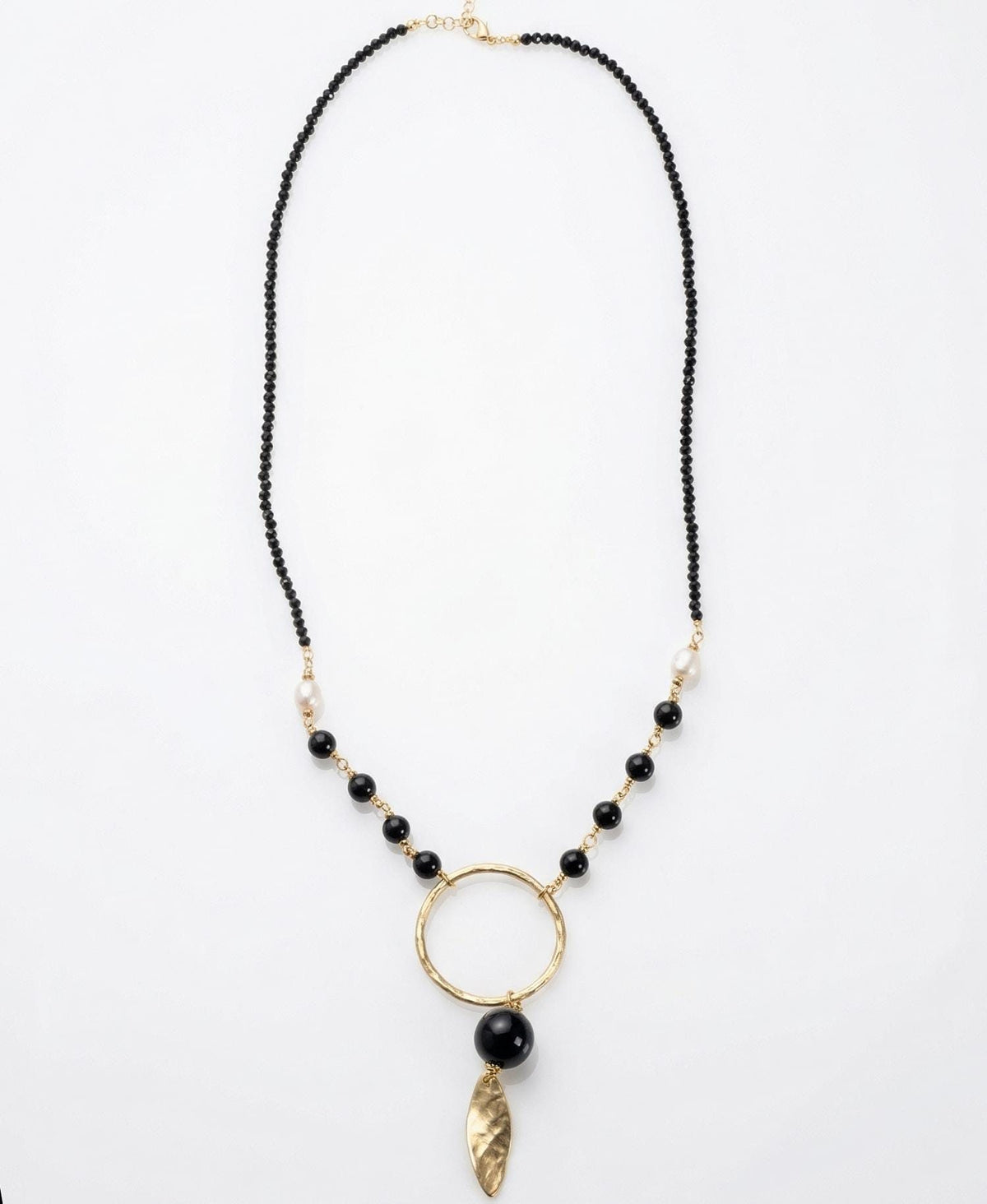 Boho Gold Ring Necklace