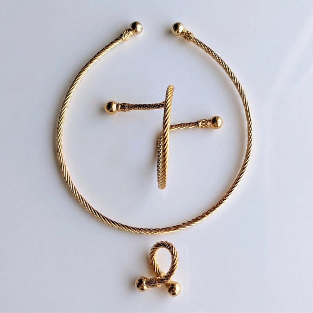Stretch Gold Bangle Bracelet