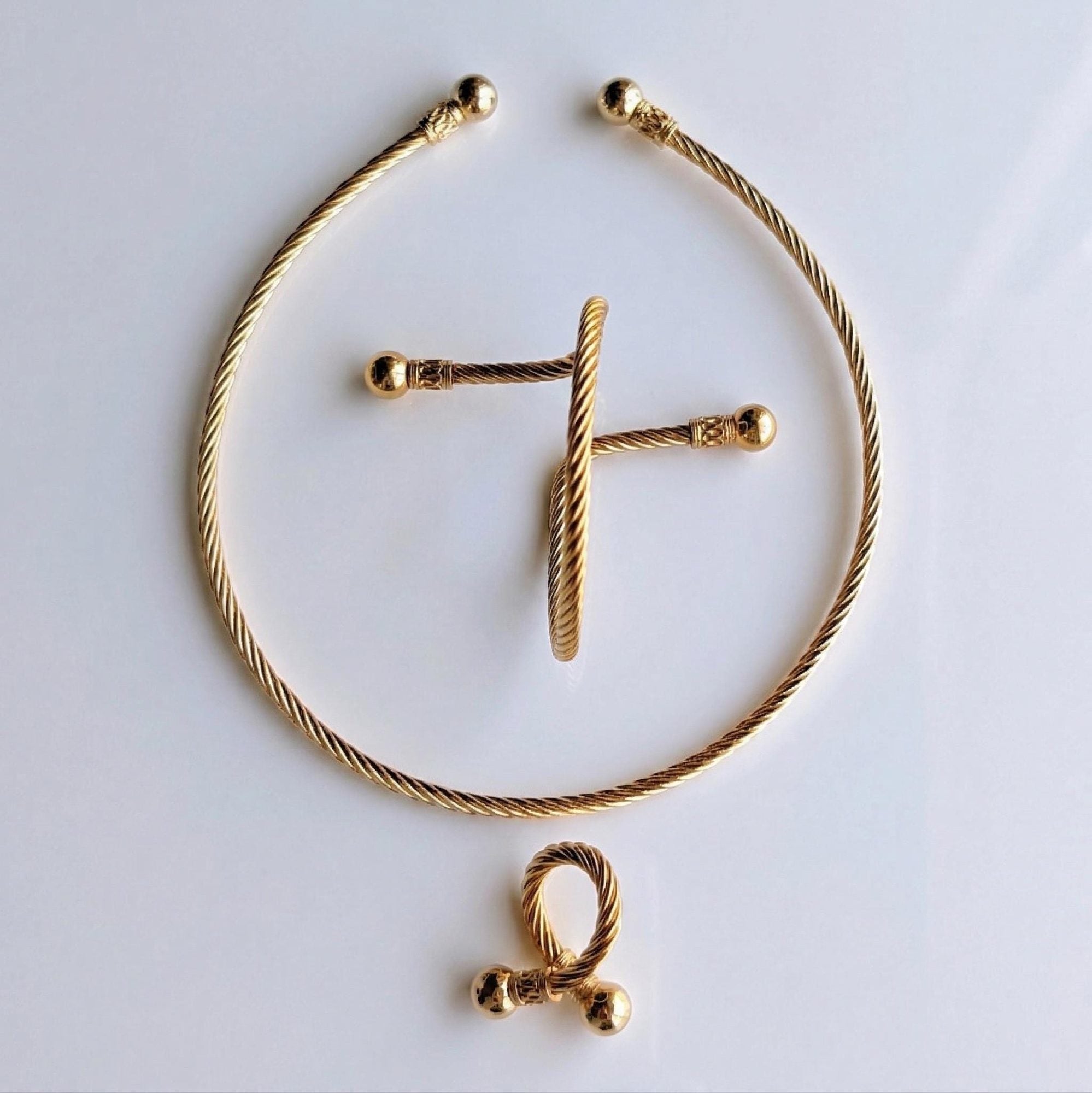 Stretch Gold Bangle Bracelet