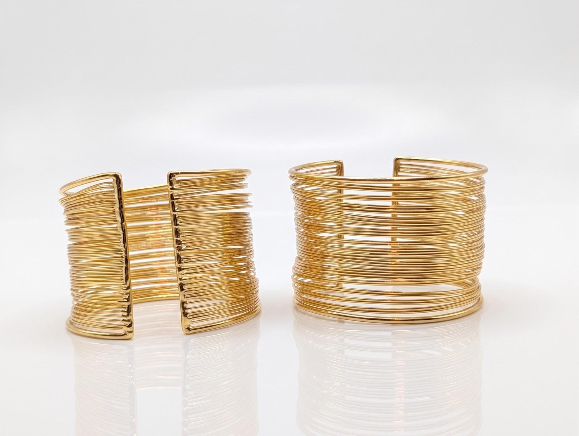 Gold Plated Wire Cuff Bracelet