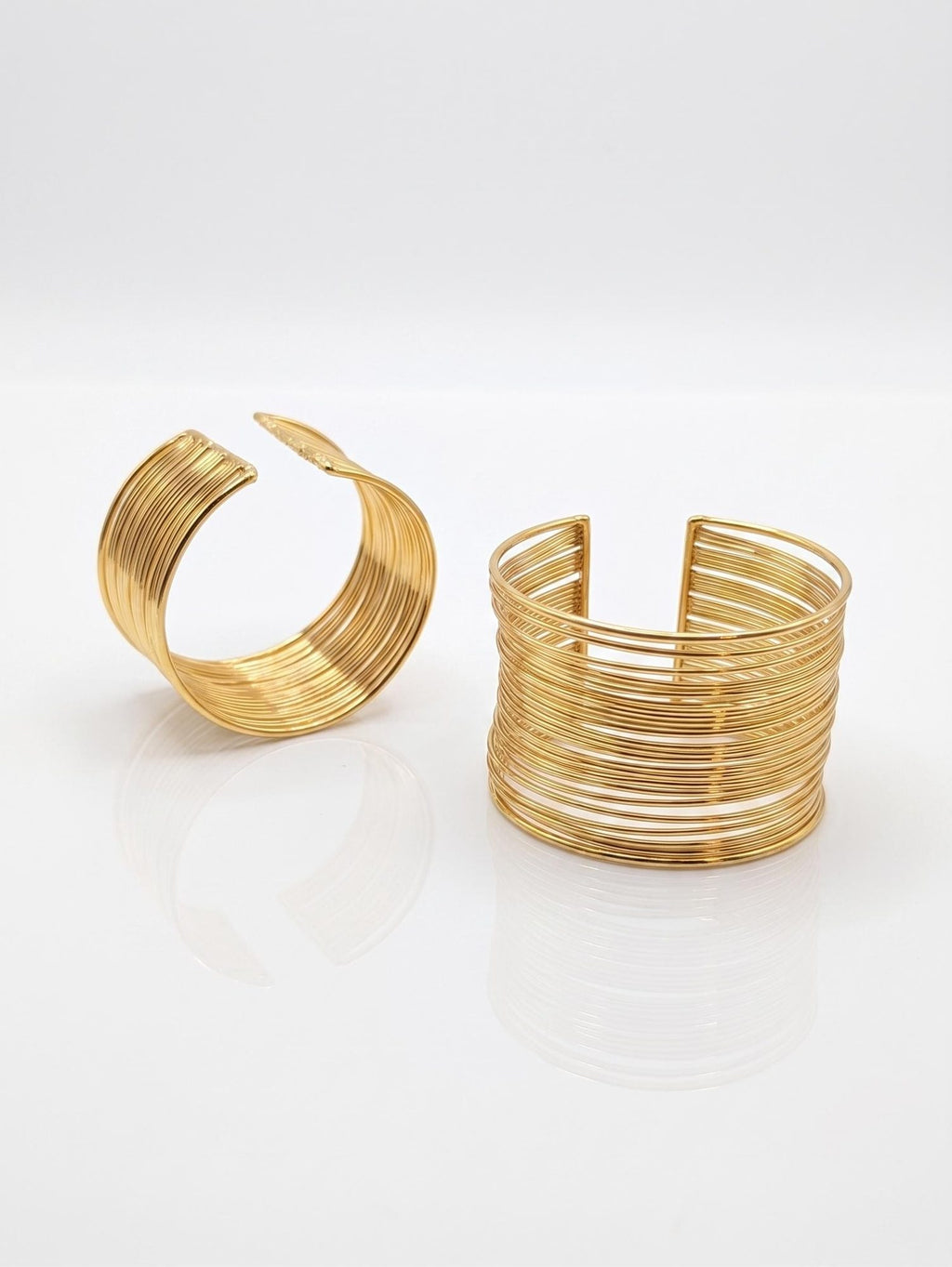 Gold Plated Wire Cuff Bracelet