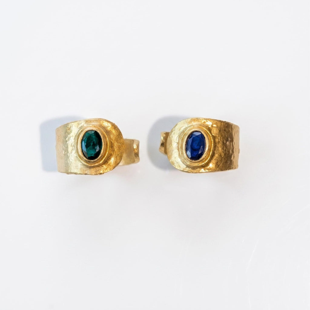 Hammered Gold Stacking Rings