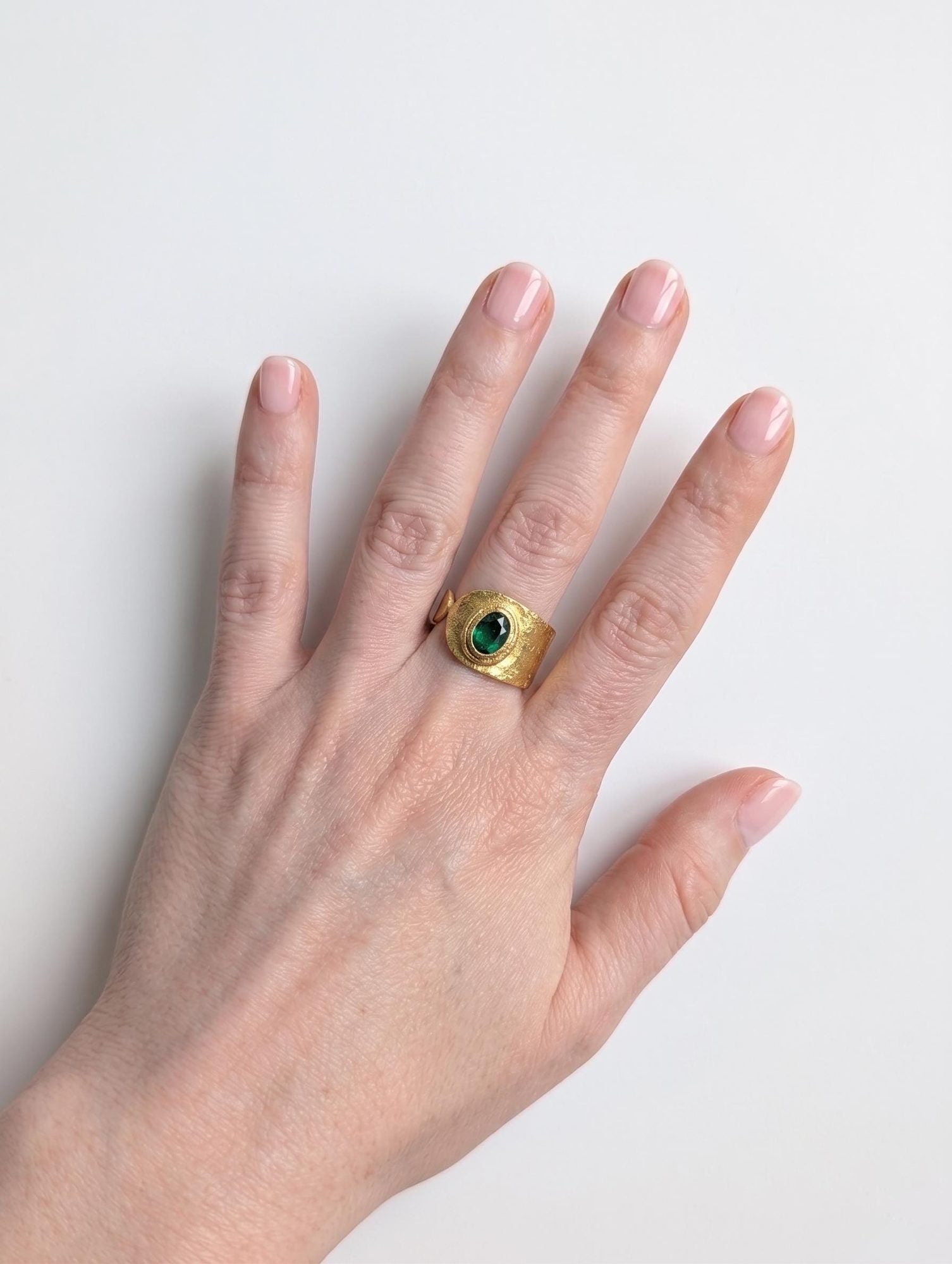 Hammered Gold Stacking Rings