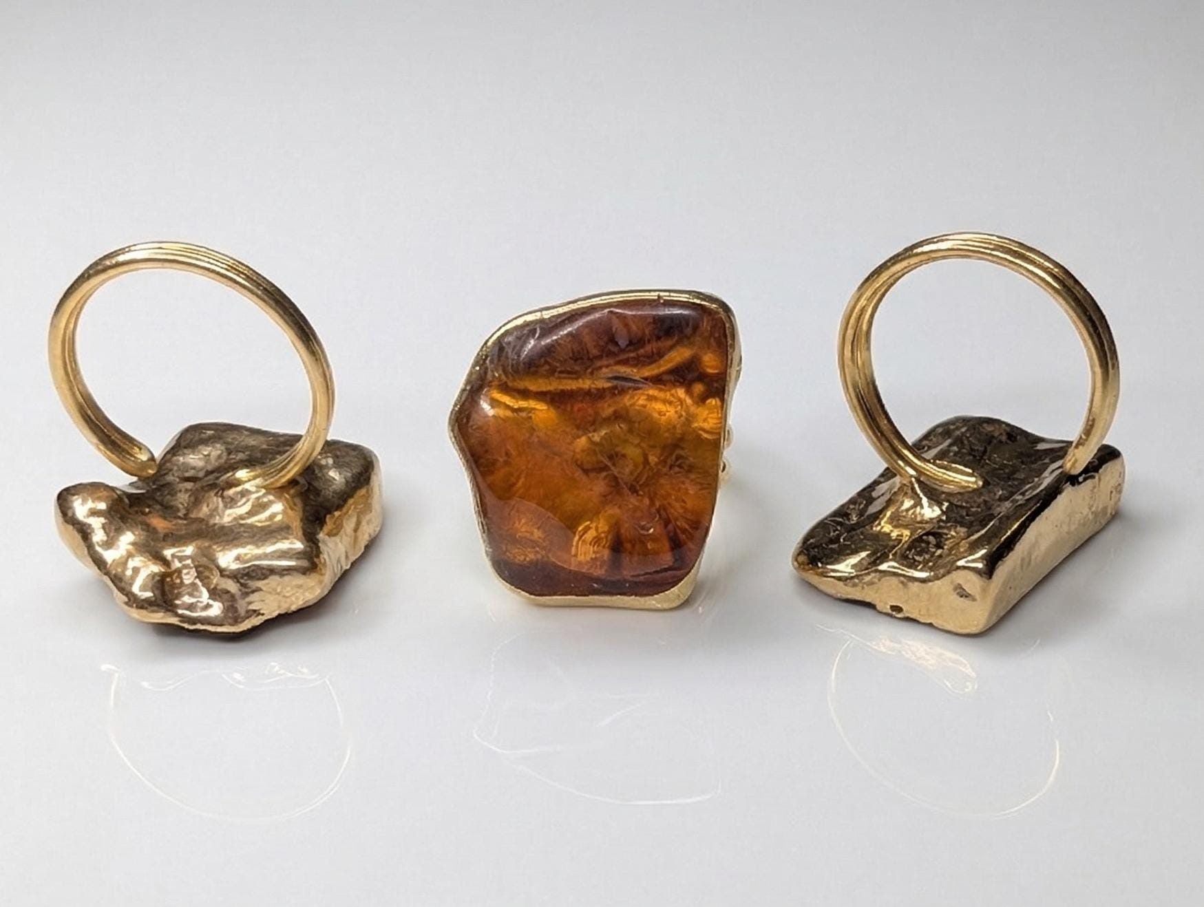Raw Amber Ring