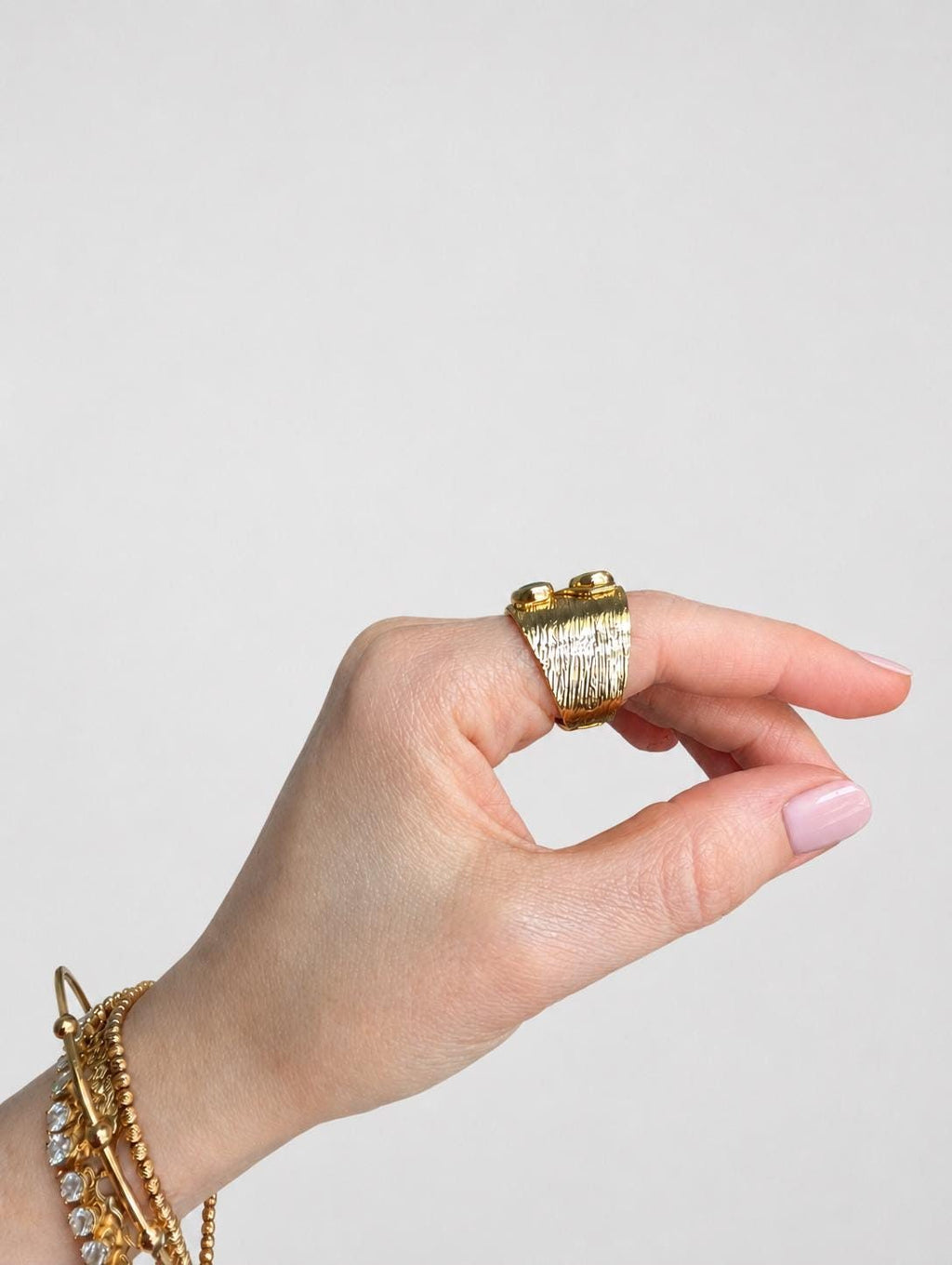 Green Zircon Statement Ring