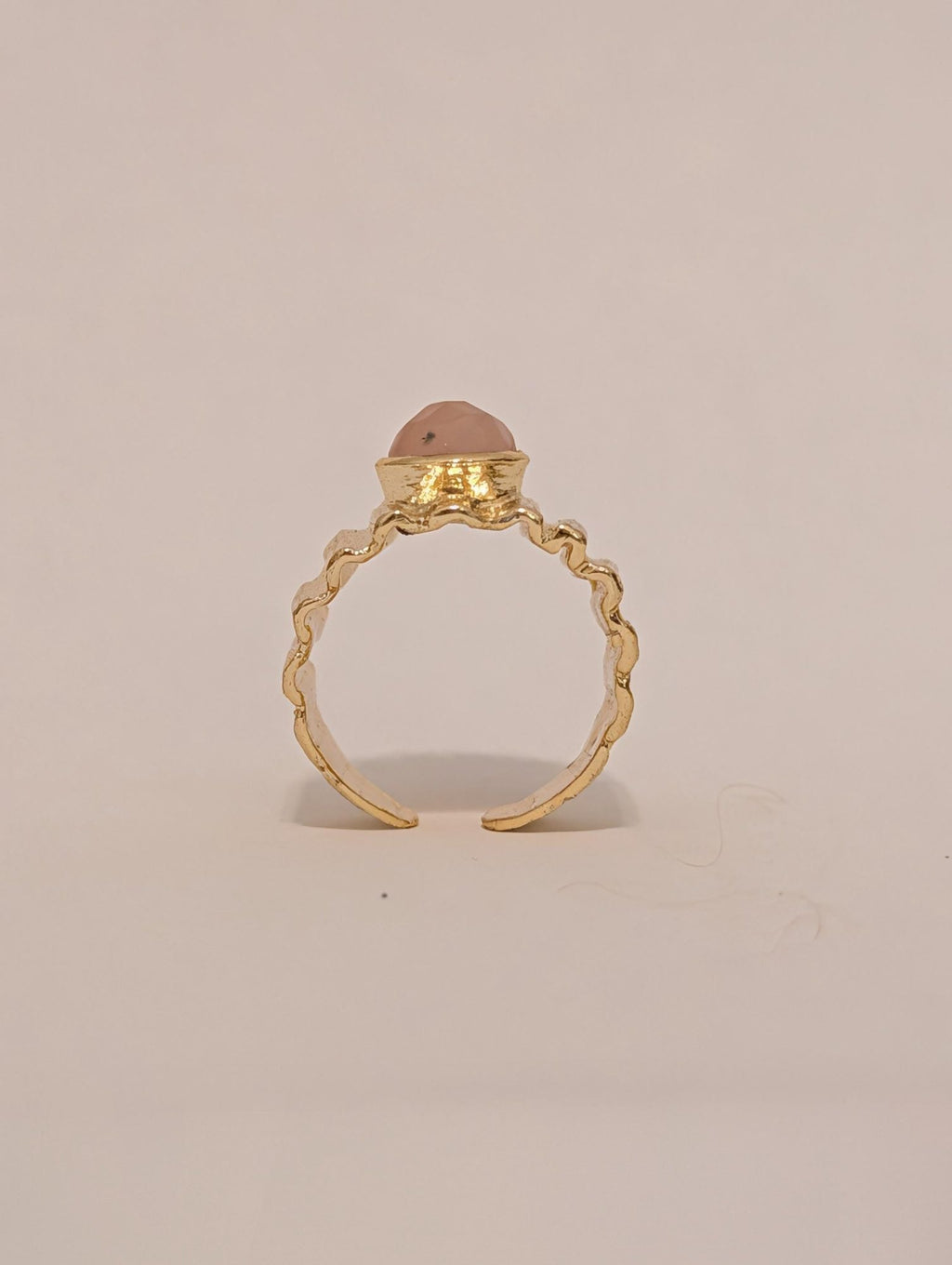 Rose Quartz Statement Ring