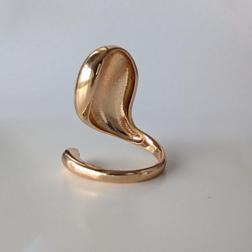 Adjustable Gold Statement Ring