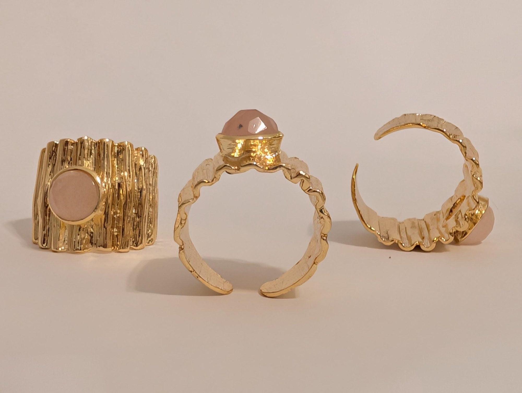 Rose Quartz Statement Ring