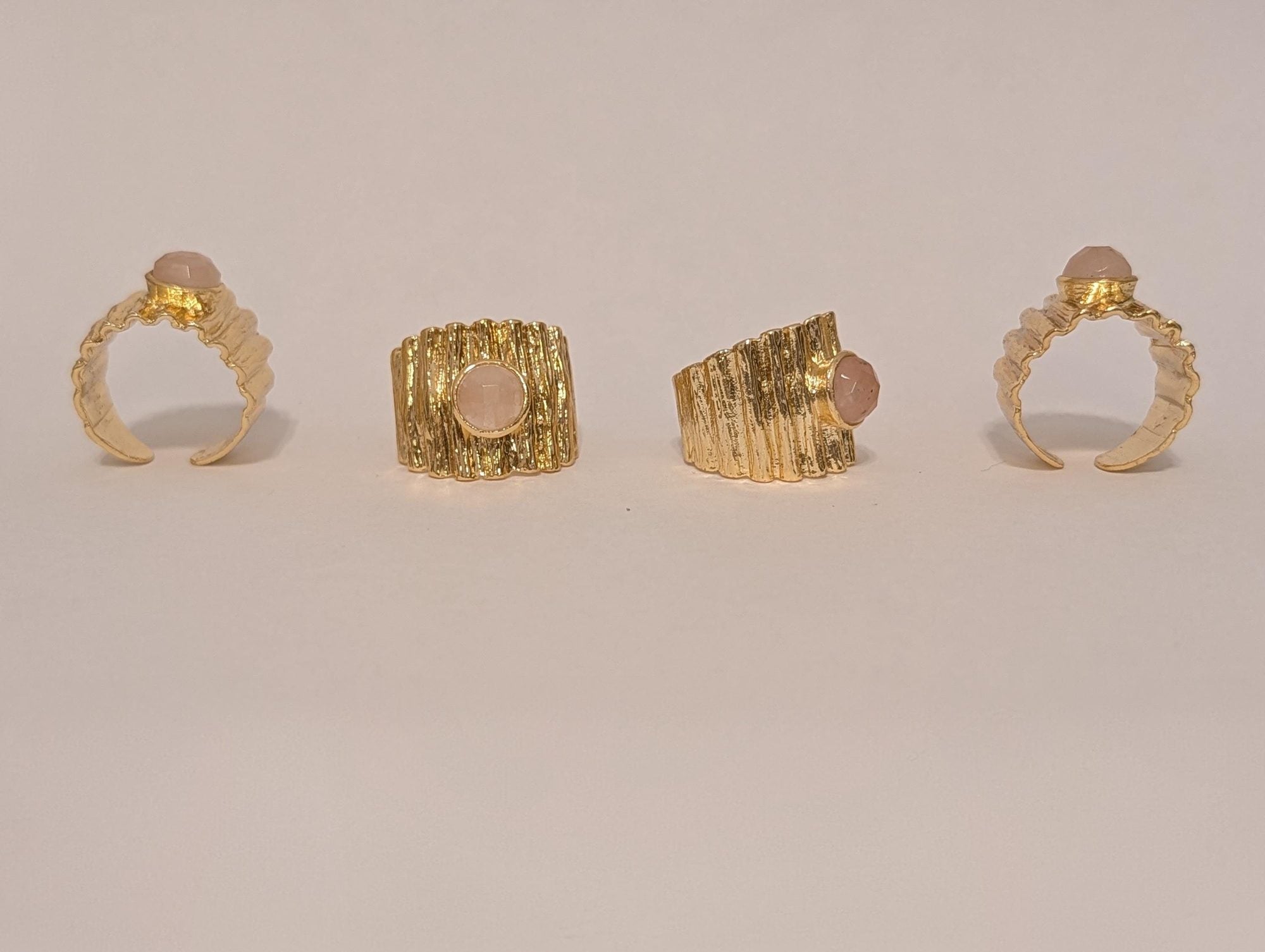 Rose Quartz Statement Ring