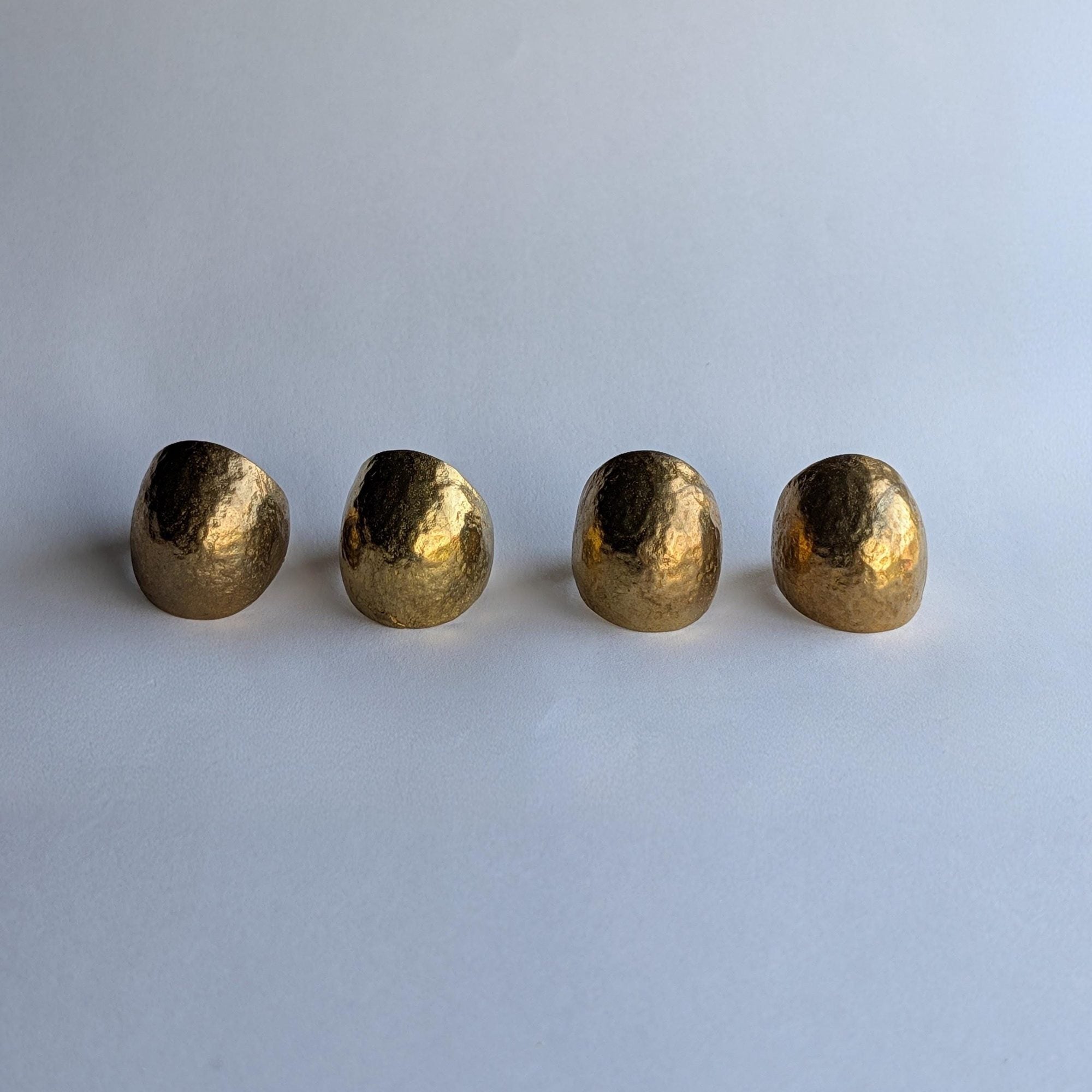 Chunky Hammered Dome Ring