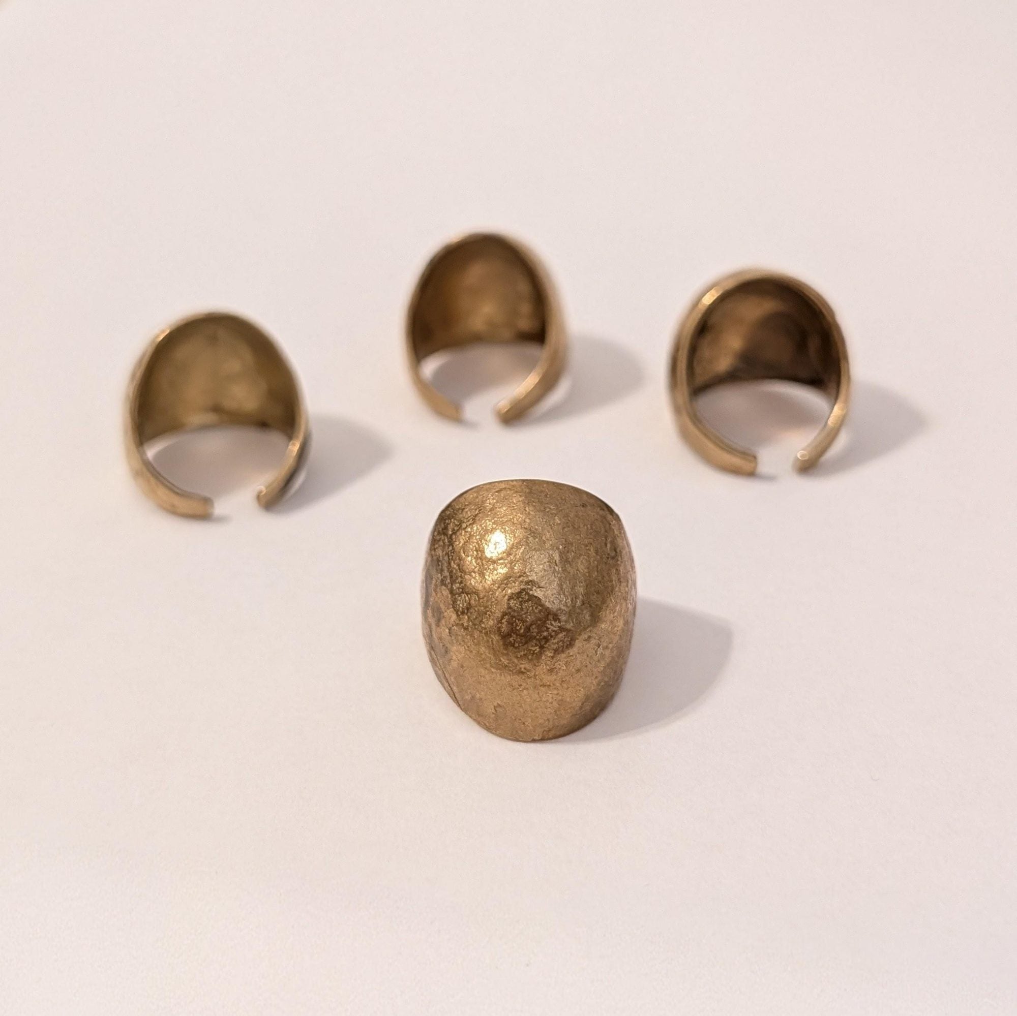 Chunky Hammered Dome Ring