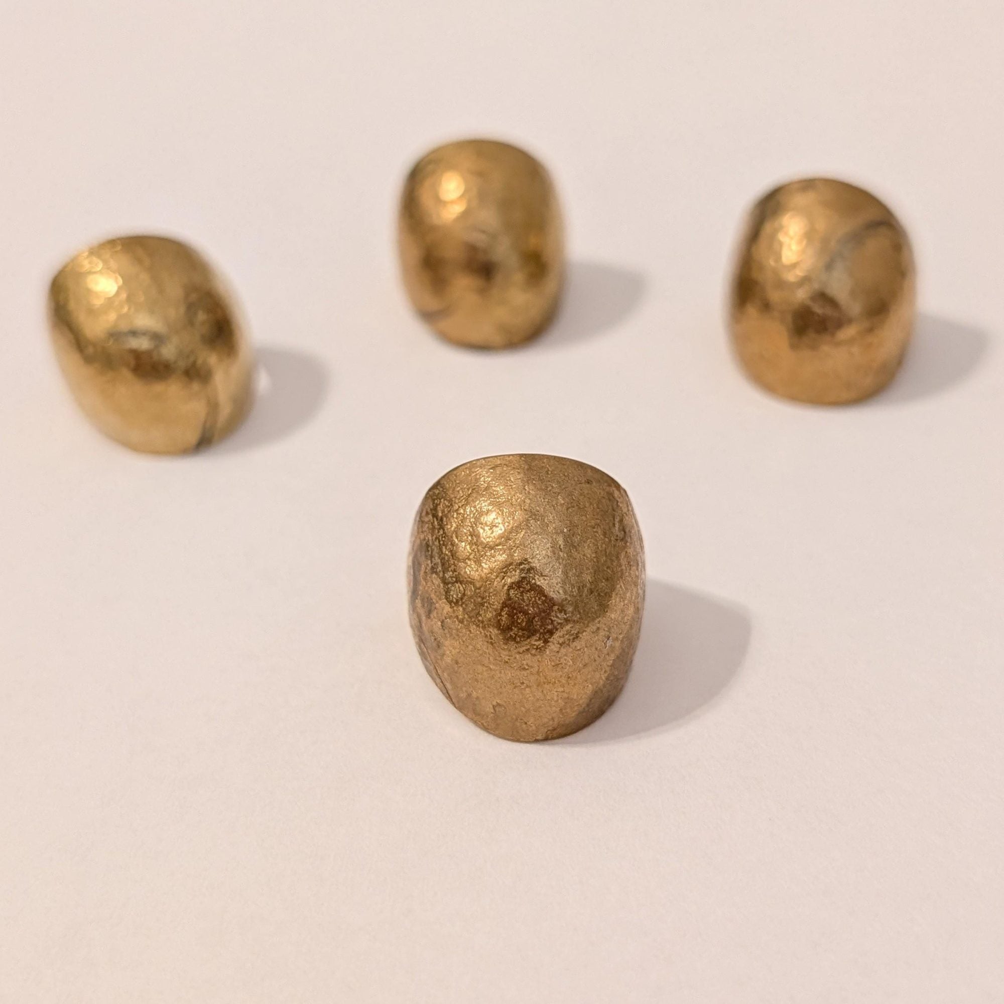 Chunky Hammered Dome Ring
