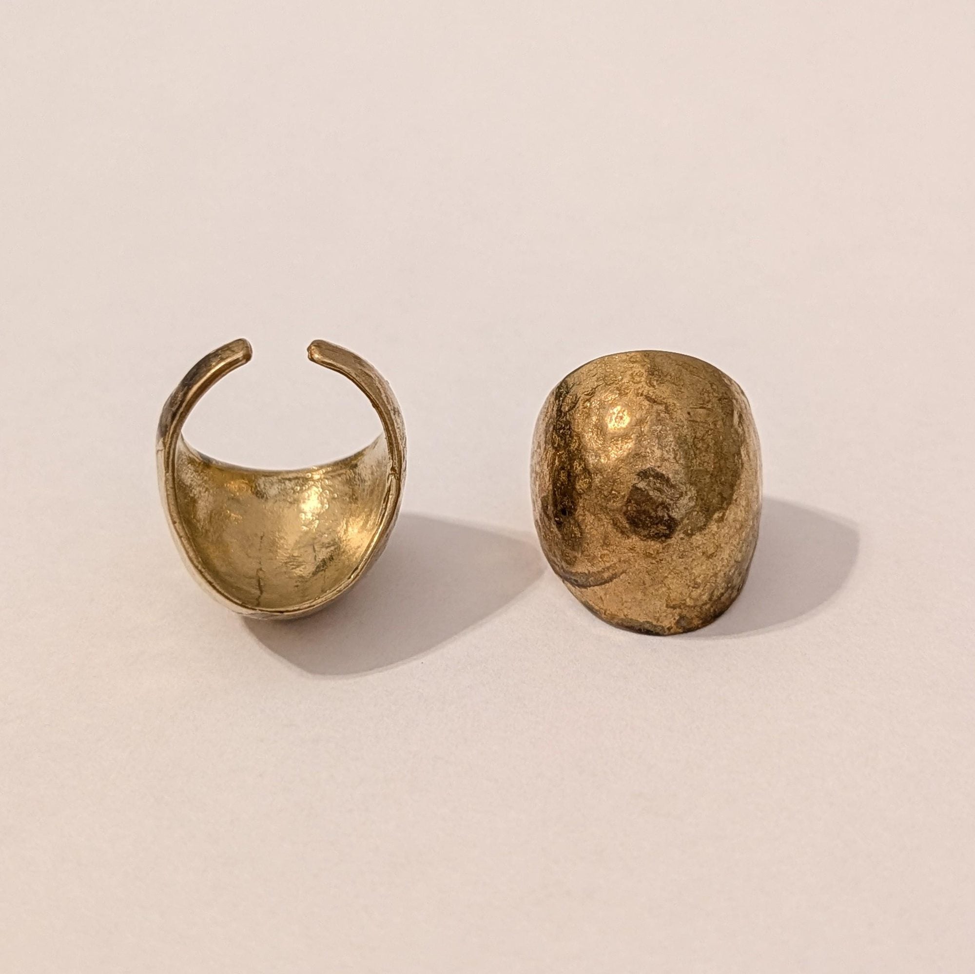 Chunky Hammered Dome Ring
