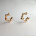 Pink Gold Drop Earrings