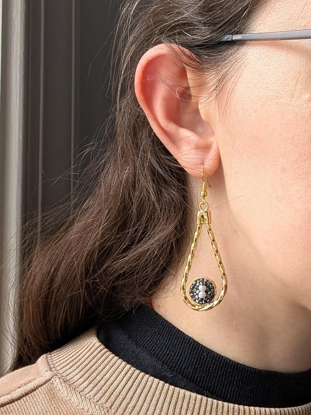 Twisted Teardrop Dangle Earrings