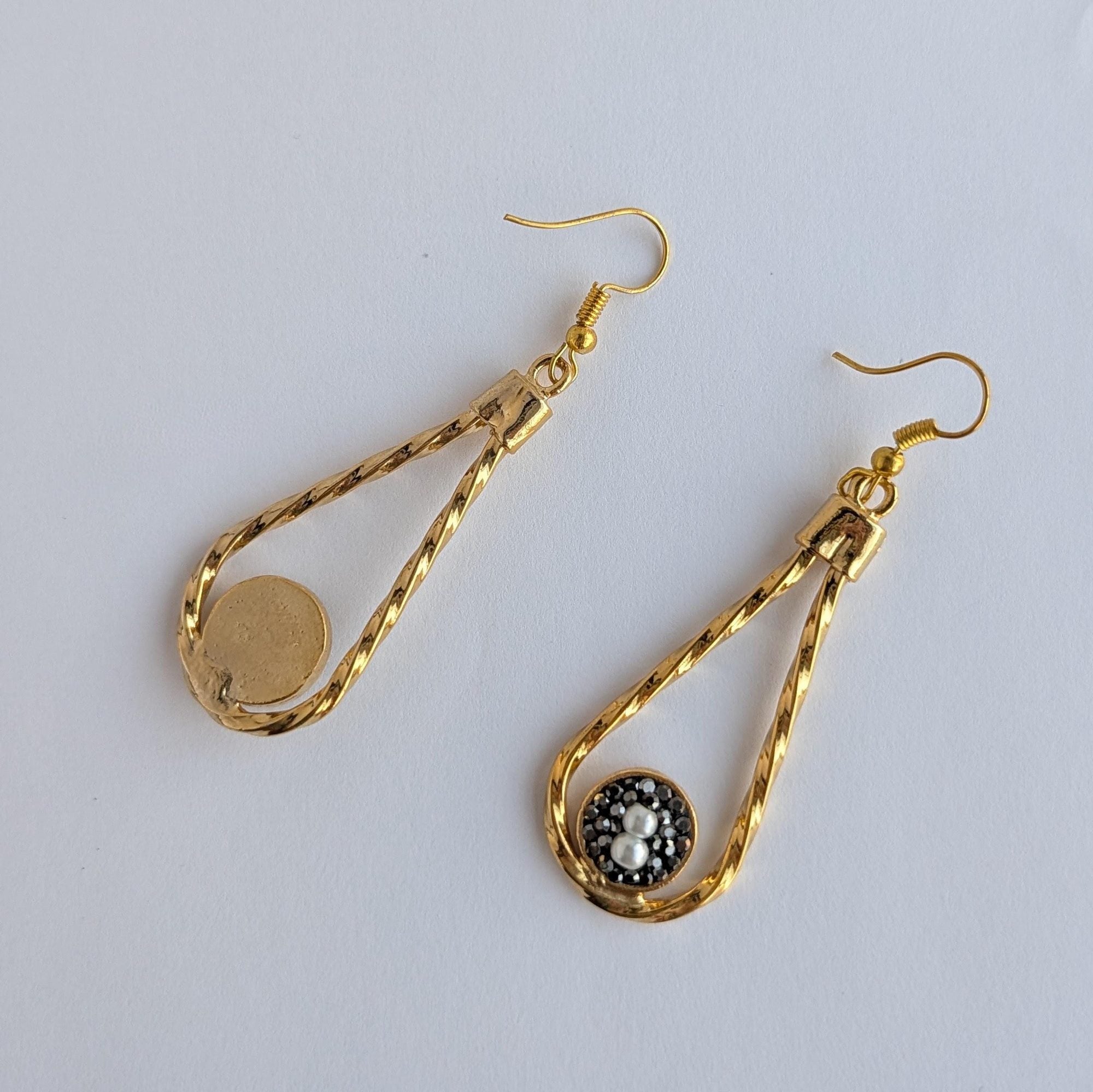 Twisted Teardrop Dangle Earrings