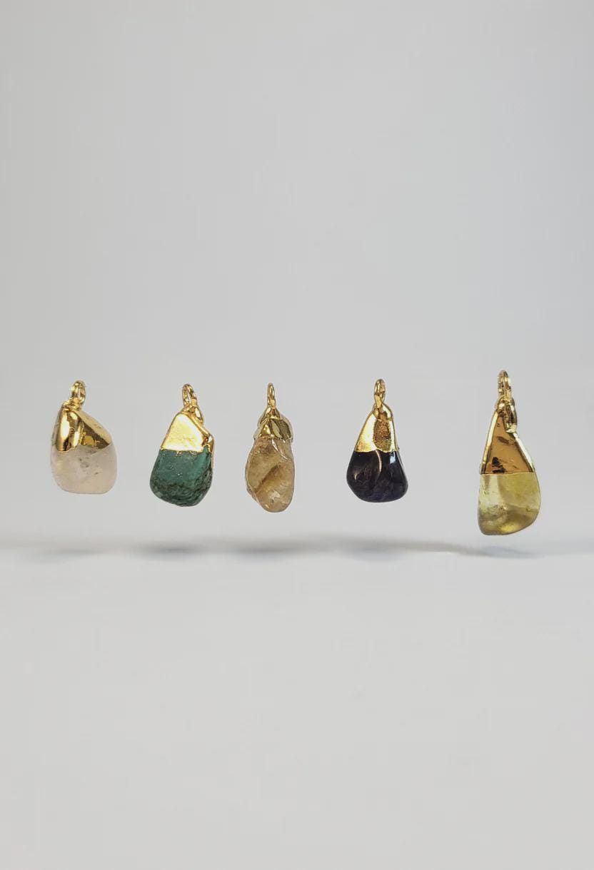 Natural Gemstone Earring Charms