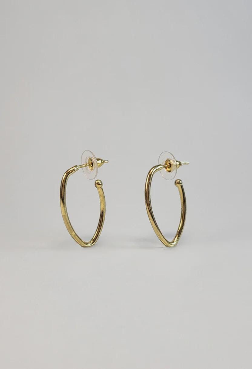 V-Shape Open Hoop Earrings