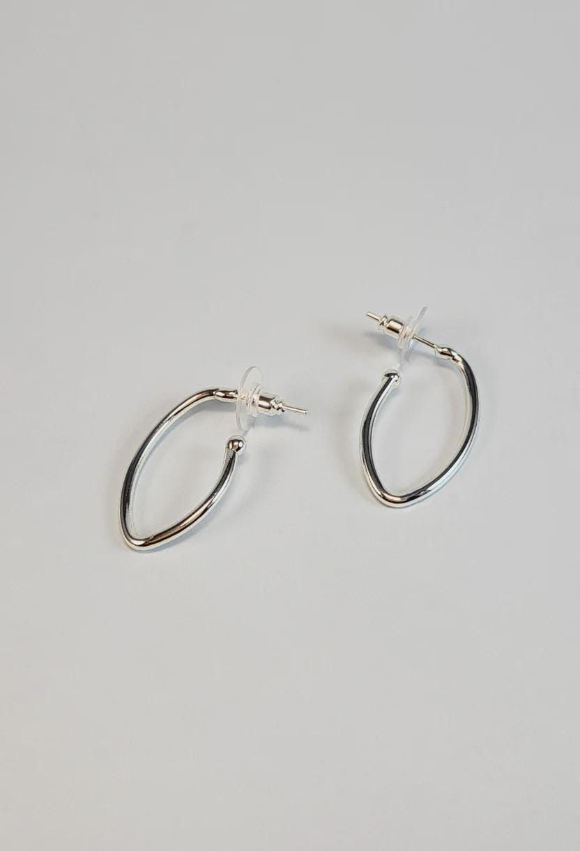 V-Shape Open Hoop Earrings