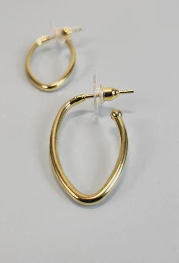V-Shape Open Hoop Earrings