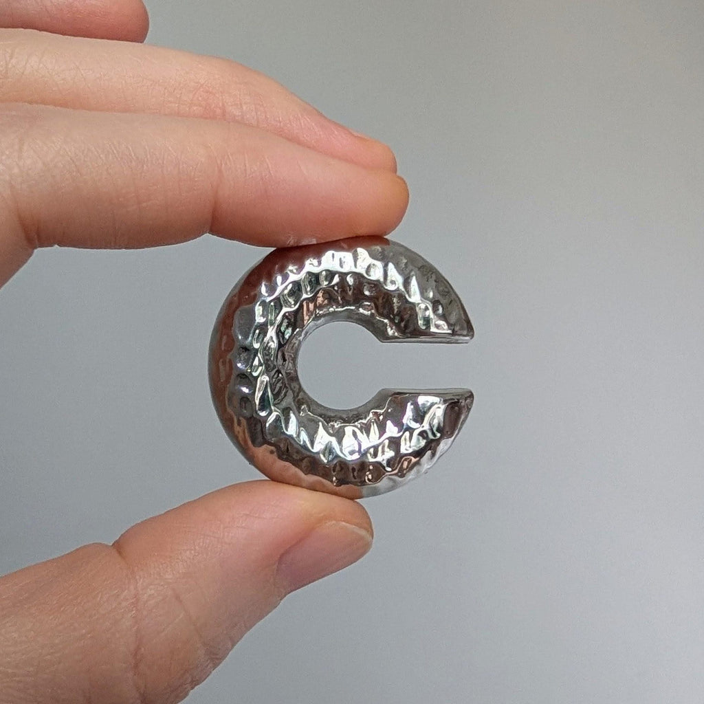 Chunky Hammered Gold Ear Cuff