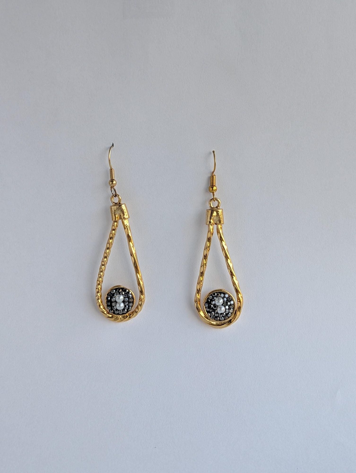 Twisted Teardrop Dangle Earrings