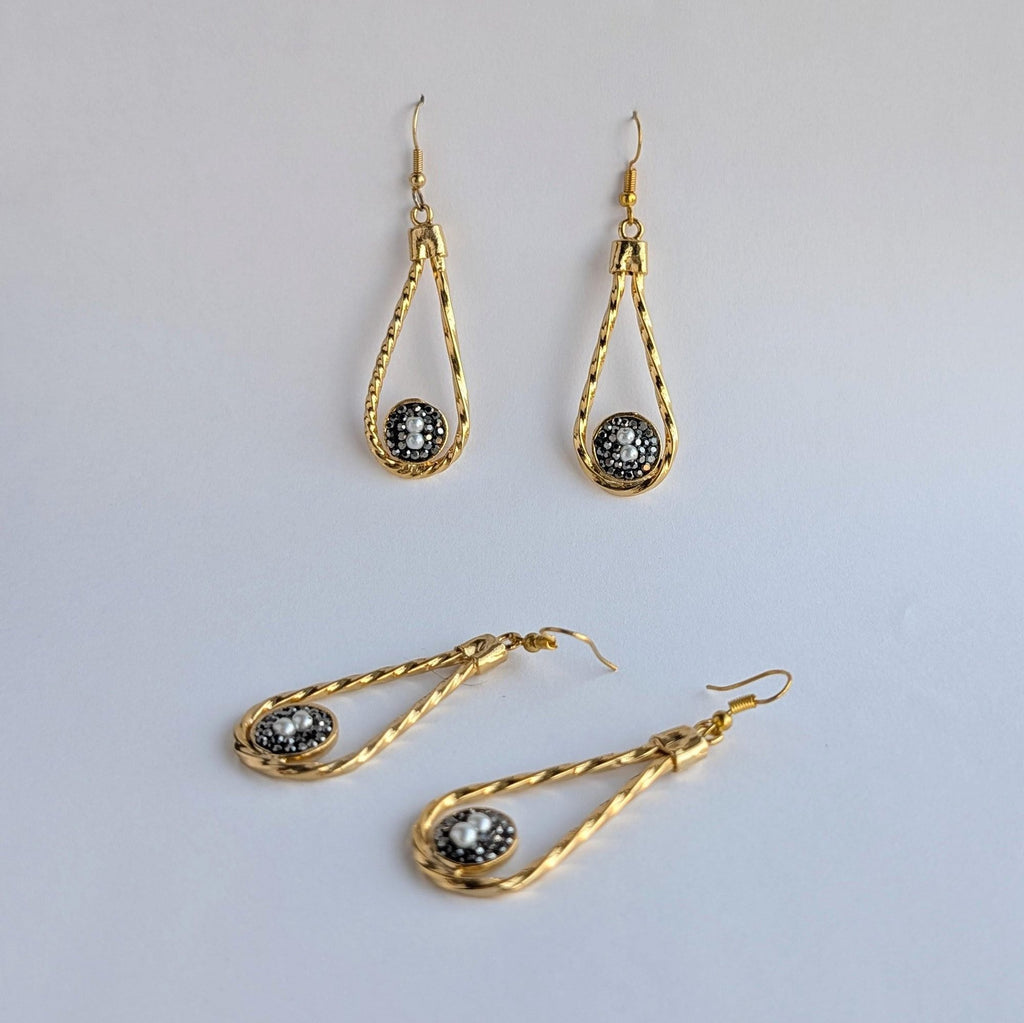Twisted Teardrop Dangle Earrings