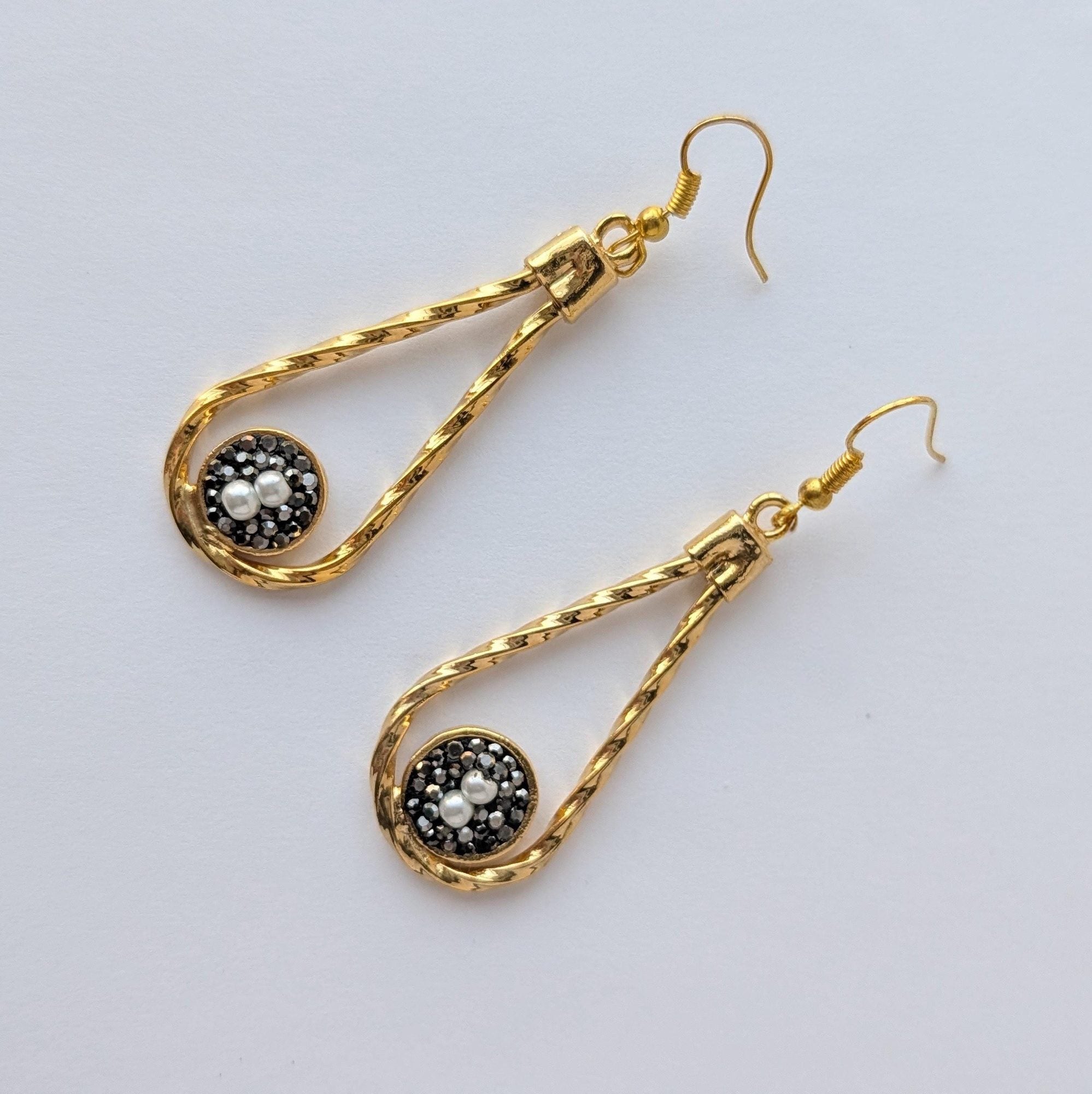 Twisted Teardrop Dangle Earrings