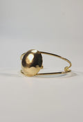 Hand-Hammered Gold Dome Cuff Bracelet